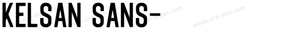 Kelsan Sans字体转换